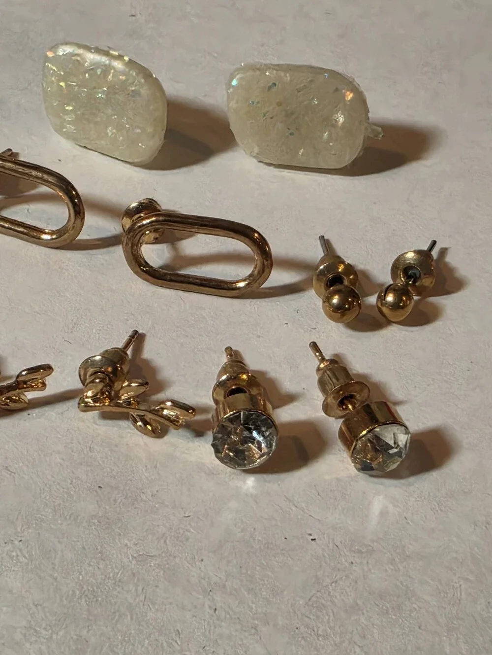 Gold-Tone Multi Earring Set - Assorted Styles in Gold 8 Sets